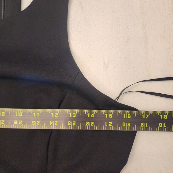 Lulus Black Cutout Skater Dress SZ Large Sexy - Picture 10 of 11